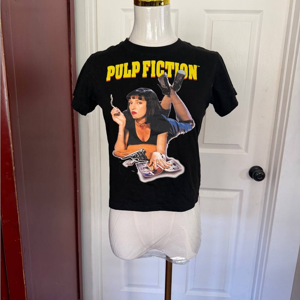 Black Pulp Fiction Graphic Tee - Short Sleeve